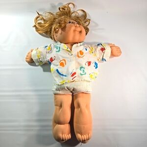 VINTAGE 1978-1982 Cabbage Patch Kids CPK Cornsilk Doll Auburn Hair Brown Eyes
